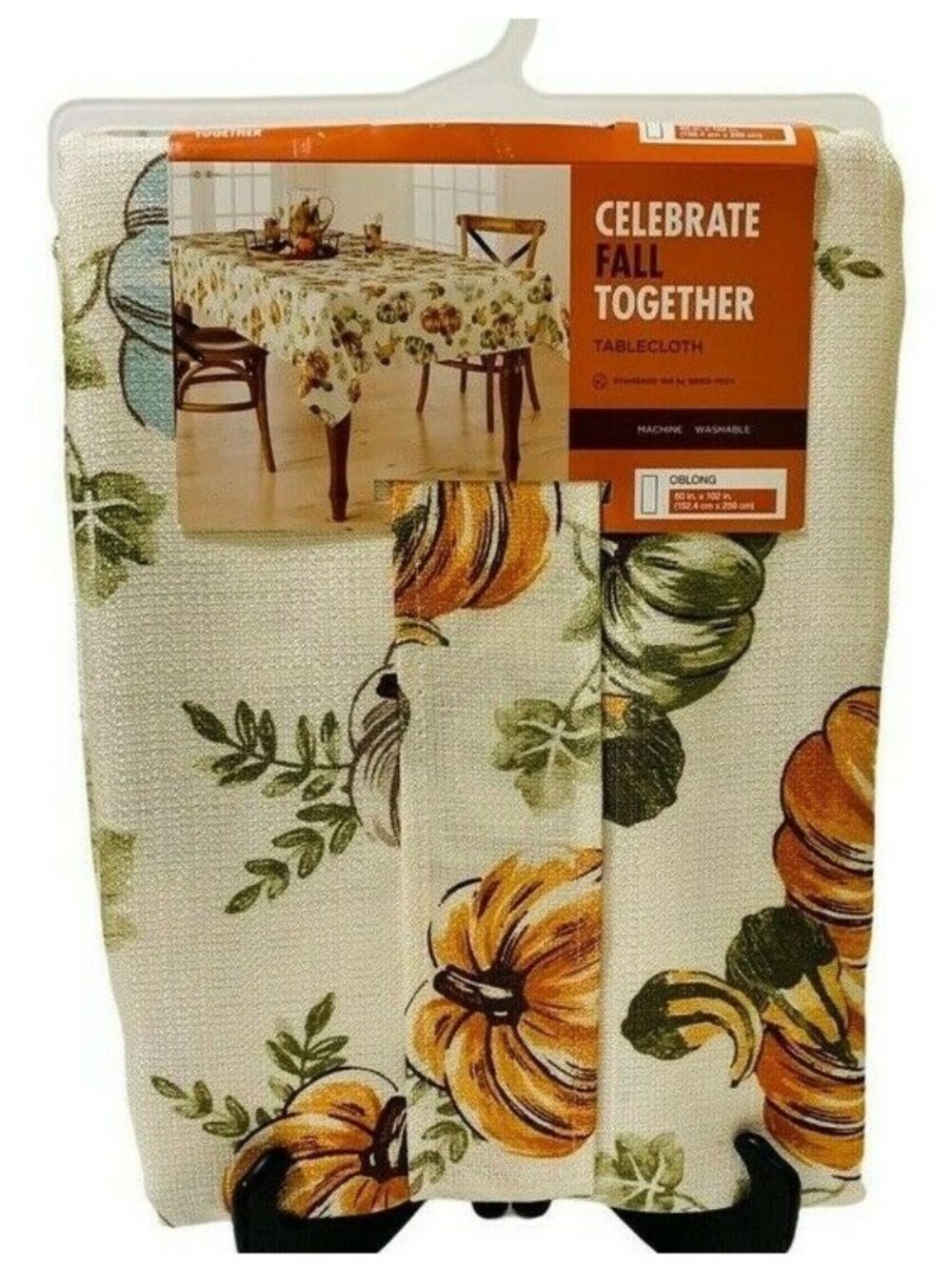 Celebrate Fall Together Pumpkin Toss Tablecloth - Oblong 60" x 102" Kohl's